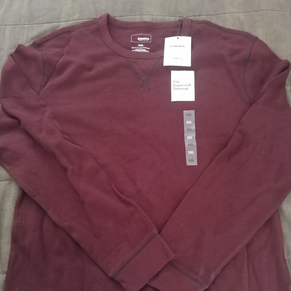Mens Waffle Knit Henley